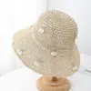 Nuevo Sombrero de Paja para Playa 2025 para Mujer, Sombrero de Paja de Verano para Playa, Sombrero de Vacaciones con Ala Ancha