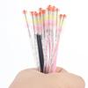 Cepillos Desechables para Pestañas al Mayoreo, Cepillo Pequeño Conveniente para Cejas con Cabeza de Arcoíris, Peine para Extensiones de Pestañas con Varilla de Cristal