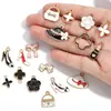 Accesorios de Joyería de Aleación para Hacer Manualidades con Forma de Gota de Aceite Bolsita de Maquillaje para Niñas Accesorios de Tacones Altos Pulsera Pendientes Colgante W507