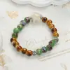 Jingdezhen nuevo encantador fresco y seguro pulsera de cerámica navideña pulsera joyería con elemento de manzana
