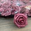Suministros del Fabricante Cabezas de Flores de Espuma de Polietileno Teñidas, Rosas de Gradiente de Alta Simulación, Arco para el Día de San Valentín, Materiales Florales para Sostener en la Mano