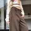 Otoño e Invierno Nuevos Pantalones de Mezclilla Scimitar Retro Americano Versátiles Sueltos Cómodos de Largo Completo Perezosos Caída Adelgazantes Primavera