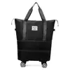 Esenciales de Viaje, Ruedas Universales, Bolsa de Almacenamiento Plegable para Viaje, Bolsa de Almacenamiento para Ropa, Bolsa para Empacar Mudanzas, Bolsa de Equipaje para Distancias Cortas