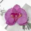 Tela No Tejida de Simulación Flores de Orquídea Phalaenopsis DIY Accesorios para Hacer Tocado Hecho a Mano Pinza para el Cabello Decoración de Pared de Flores para el Hogar