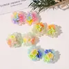 Cor de dopamina fresca de verão, color-blocking, conjunto de flores com contas, DIY, brincos para menina de viagem, presilhas de cabelo, broches, acessórios de flor para sapatos