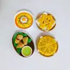 Pegatinas creativas para refrigerador gourmet, pegatinas magnéticas para refrigerador de comida de moda, pasteles, arroz glutinoso, albóndigas de carne, pegatinas de decoración para el hogar, venta al por mayor