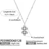 Conjunto de Joias Brincos e Colar com Pingente de Aço Geométrico Simples e Fashionável Novo, Aço Inoxidável Banhado a Ouro 18K