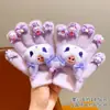 Luvas Infantis com Dedos Separados, Luvas Tricotadas Estilo Coreano para Meninos com Cinco Dedos, Luvas de Inverno Quentes para Alunos do Ensino Fundamental, Bebês Meninos e Meninas, Ciclismo