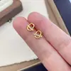 Brincos de Prata 925 Esterlina Banhados a Ouro 18K Nariz de Porco, Mini Estilo Japonês Exquisitos Leve Luxo Versátil para o Dia a Dia Joias para Orelha Elegantes