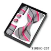 Corbata de moño Estilo Nuevo, Pañuelo Cuadrado, Gemelos Caja de Regalo Set de 3 Piezas, Accesorios de Camisa de Moda para Hombre, Hebilla de Corbata de Moño Multicolor