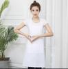 Delantal Publicitario Estilo Coreano con Impresión de Logo para Cocina, Tienda de Té con Leche, Restaurante, Ropa de Trabajo para Supermercado, Delantal de Moda sin Mangas con Cuello Halter