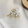 2026 Novo Estilo Presilha de Cabelo de Cristal Zircônia com Laço para Princesas, Presilha de Cabelo para Testa, Acessório de Cabelo