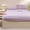 Conjunto de Lençol de Seda Gelada Três Peças Modelo Novo 2026, Protetor de Colchão Jacquard de Seda Refrescante, Cobre-leito, Lençol de Cama Solteiro
