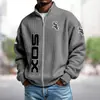 Sudadera tipo cárdigan estilo americano Chaqueta Uniforme de Equipo de la NBA Impresión Digital 3D Cárdigan Holgado con Cremallera y Capucha Sudadera Deportiva