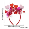 Decoración de Fiesta de Solteros Europea y Americana Diadema Accesorios para el Cabello Decoraciones de Bar Día de San Valentín Diadema de Corazón Hebilla para el Cabello Accesorios