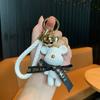 Chaveiro de Urso de Lã de Celebridade da Internet Chaveiro Criativo de Resina Cartoon Acessórios de Moda Feminina Para Casal Pingente de Bolsa Presente