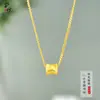 Collar y Pulsera Populares de Xiaohongshu en Dorado Arena Cepillado Ojo de Gato con Forma de Cintura, de Moda Lujo Ligero con un Toque de Alta Gama, Accesorios para el Día a Día