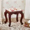 Banco para Piano Guzheng, Banco Único de Penteadeira Estilo Europeu, Cadeira de Maquiagem Estilo Americano, Banco Quadrado Pequeno Doméstico Clássico Chinês, Banco Redondo