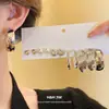 Conjunto de Brincos Torcidos em Forma de Coração Prateados, Estilo Moda Europeu e Americano, Brincos Elegantes, Luxo Leve, Sensação de Alta Qualidade, Brincos Estilosos para Mulheres