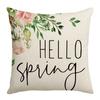 Amazon Simple Primavera Fresca Arreglo Floral Impresión Digital Funda de Almohada Oficina Hogar Almohada Funda de Almohada para Sofá