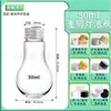 Garrafa Plástica DIY Formato Lâmpada 50ml Mini Garrafa Grau Alimentício Decoração de Natal Garrafa para Pendurar na Árvore de Natal Pequena Garrafa Vazia