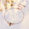 Nova versão coreana do bracelete de abelha em esmalte literário Mori feminino zircônia diamante joia de prata simples fornecimento ao vivo atacado