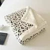 Manta Jacquard Leopard Print Catiônica Nova Personalizada de Camada Dupla, Lã Tafetá, Manta Grossa de Inverno, Manta Xale