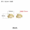 Aretes de Mariposa para Mujer, Aretes Vintage DIY, Monturas para Cuentas de Ámbar, Aretes Chapados en Oro de 18K