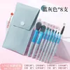 Set de Pinceles de Maquillaje Macaron Cangzhou, Pincel para Rubor, Pincel para Sombras de Ojos, Set de Viaje, Set de Pinceles de Maquillaje Portátil, Herramientas de Belleza