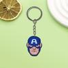 Llavero creativo de series de Marvel temu moda llavero para llaves de coche llavero para bolso PVC goma blanda decoración DIY