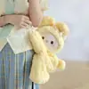Bolsa Transversal de Pelúcia de Coelhinho Fofo, Mochila de Menina, Mochila de Desenho Animado de Boneca Presente