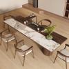 Mesa de Té de Pizarra de Lujo Accesible de Gama Alta Diseño Moderno de Gama Alta Oficina Mesa de Té de Tablero Grande de Madera Maciza Mesa de Té