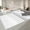 Tapete de Sofá para Janela de Canto Estilo Creme Antiderrapante de Luxo para Sala de Estar, Tapete Lavável para Quarto ao Lado da Cama, Mesa de Centro