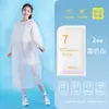 Impermeable Desechable Tipo Tarjeta para Niños y Adultos, Poncho de Lluvia Largo de Cuerpo Completo Pullover Engrosado, a Prueba de Tormentas, Comprimido y Portátil