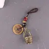 Llavero Colgante Cubo Pequeño con Carácter de Fortuna de Latón para Hombres y Mujeres, Adorno Colgante Personalizado, Colgante de Cobre Puro al por Mayor