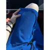 Shorts Masculino Klein Blue Texturizado com Corte Diagonal de Secagem Rápida, Calça Fina Fresca de Verão com Padrão de Escamas de Cobra, Shorts de Cinco Pontos