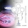 Luz LED para Acuario en Forma de Anillo de Ángel, Luz USB de Espectro Completo para Plantas Acuáticas, Forma de Anillo de Ángel de Espectro Completo