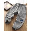 Calças Elásticas de Verão para Meninos, Novas Calças Finas Casuais para Estudantes, Calças Jogger Capri para Crianças Mais Velhas
