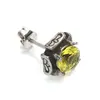 Pendientes Geométricos de Circonita de Acero de Titanio Elegantes Simples Retro Europeos y Americanos Pendientes de Moda Tendencia para Hombres y Mujeres