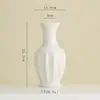 Vaso de Cerâmica Shumen Estilo Simples Ins para Sala de Estar Arranjo de Flores Luxo Acessível Recipiente Decorativo de Flores de Ponta Recipiente Hidropônico