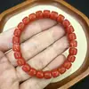 Alternativa Acessível ao Jade Hetian: Pulseira de Aquamarina Violeta Clara de Corte Reto, Jade Quartizito, Pulseira com Contas de Abacus Cor de Açúcar Rosa Lótus