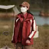 Roupa Masculina Três em Um Destacável à Prova de Frio para Uso Externo Feminina Roupa de Esqui Duas Peças Jaqueta Esportiva Casual para Exterior