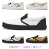 Pedido Mínimo de Uma Peça Tênis de Lona Personalizados para Crianças, Slip-On, Leve e Respirável, Tênis Infantis, Sapatos Casuais para Meninos e Meninas