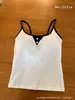 2872 # Colete com Design de Botões Color Block Estilo Coreano com Lindo Design nas Costas, Alças Finas, Bojos no Peito, Adequado para Usar por Dentro e por Fora, Corte Justo, Top Curto Sexy