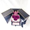 Regalo de San Valentín de Amazon Oso de Musgo Collar Creativo Caja de Regalo Rosa Doble Puerta Rosa Flor Eterna Caja de Regalo