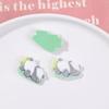 Otoño e Invierno lindo panda sosteniendo bambú nalga de panda parche de resina DIY funda de teléfono pasador accesorios para el cabello material al por mayor
