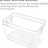 Cesta de Almacenamiento de Suministro Directo Transfronterizo Mascota Transparente Escritorio Refrigerador Snack Caja de Almacenamiento de Cereales Cesta de Almacenamiento Acrílica Venta al Por Mayor