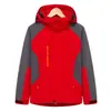 Venta al por mayor de fábrica ropa de asalto para exteriores para hombre y mujer tres en uno dos piezas desmontable a prueba de viento impermeable traje de montañismo