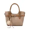 Bolso tote de alta gama vintage de bloques de color de nicho para mujer, nuevo modelo 2026, bolso tipo cubo simple y versátil, bolso de hombro, moderno