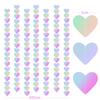 Guirlandas Coloridas em Formato de Coração Transfronteiriças para Decoração de Dia dos Namorados, Casamento, Festas de Aniversário, Papel em Formato de Coração Cores Mágicas
